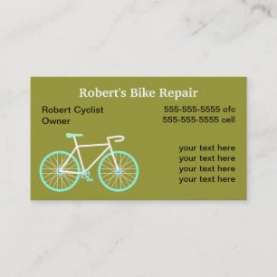 Tarjeta De Visita Servicios de reparación de la bici