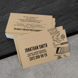 Tarjeta De Visita Servicios de reparación y mejora del hogar