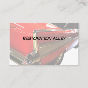 Tarjeta De Visita Servicios de restauración automotriz de Guay