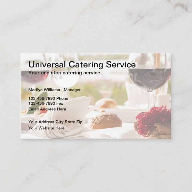 Tarjeta De Visita Servicios de restauración profesional (Anverso)
