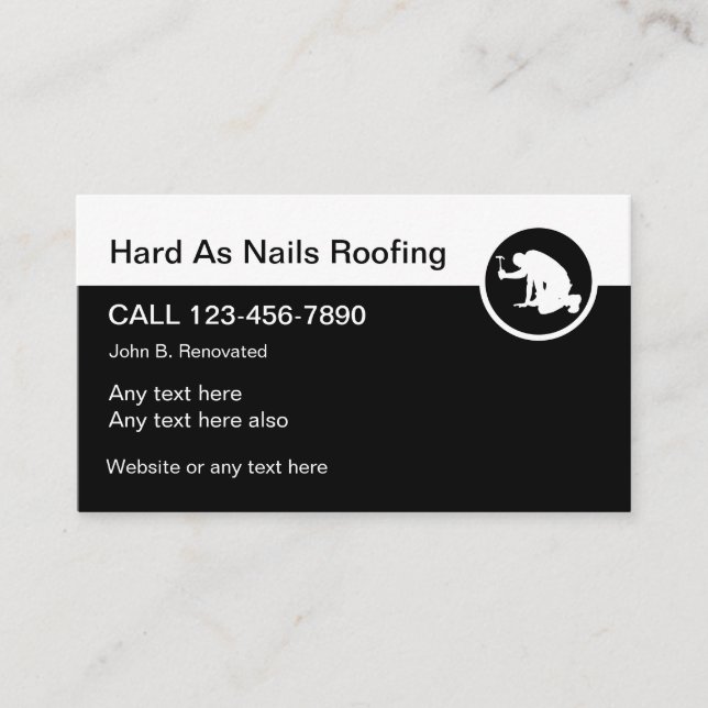 Tarjeta De Visita Servicios de Roofing Profesionales (Anverso)