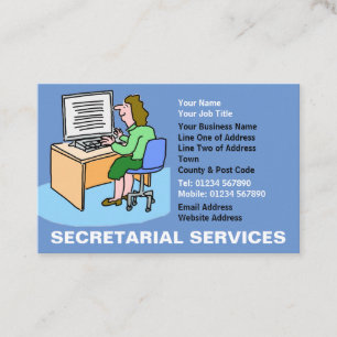Tarjeta De Visita Servicios de secretaría