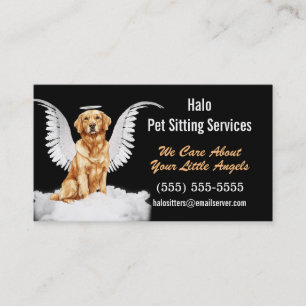 Tarjeta De Visita Servicios de sentados para Mascotas de perros y ga