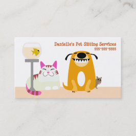 Tarjeta De Visita Servicios de sesión de mascota
