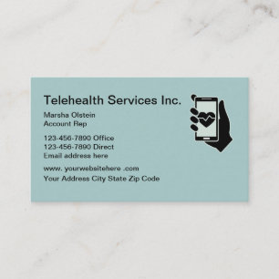 Tarjeta De Visita Servicios de Telehealth