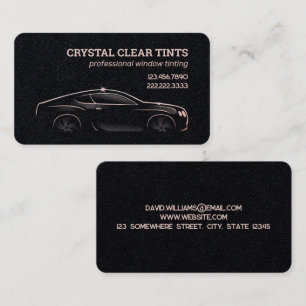 Tarjeta De Visita Servicios de tintado de ventanas de coches