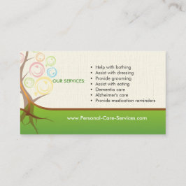 Tarjeta De Visita Servicios del cuidado personal
