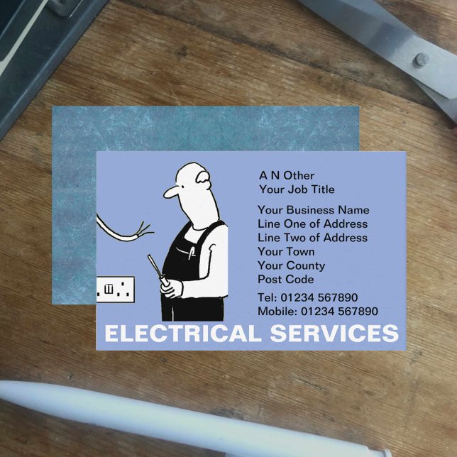 Tarjeta De Visita Servicios eléctricos (Subido por el creador)