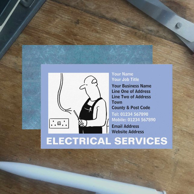Tarjeta De Visita Servicios eléctricos (Subido por el creador)