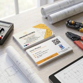 Tarjeta De Visita Servicios Eléctricos | Construcción especializada