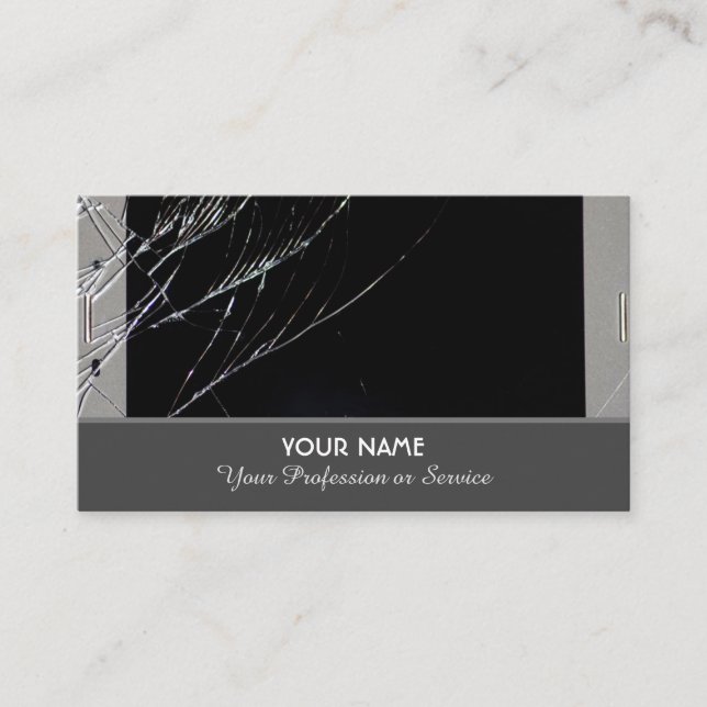 Tarjeta De Visita Servicios especializados en reparación de smartpho (Anverso)