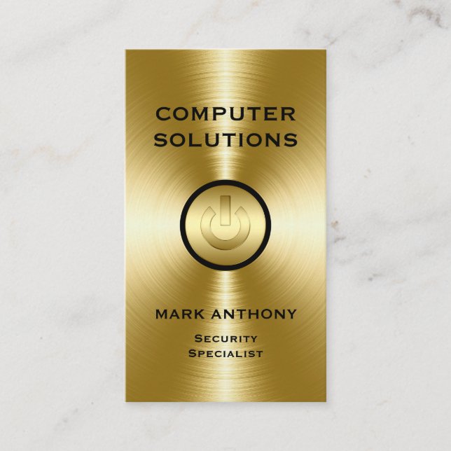 Tarjeta De Visita Servicios informáticos (Anverso)