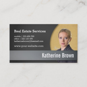 Tarjeta De Visita Servicios inmobiliarios modernos, profesionales y 