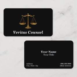 Tarjeta De Visita Servicios legales / Abogado / Fiscal