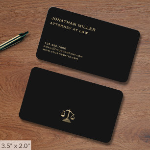 Tarjeta De Visita Servicios legales simples para abogados