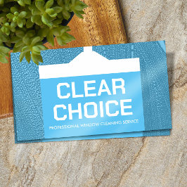 Tarjeta De Visita Servicios mínimos de limpieza de ventanas de Guay