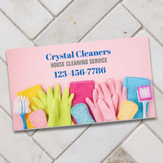 Tarjeta De Visita Servicios modernos de ayuda a domicilio (Modern Maid Services Housekeeping Housekeeper Business Card)