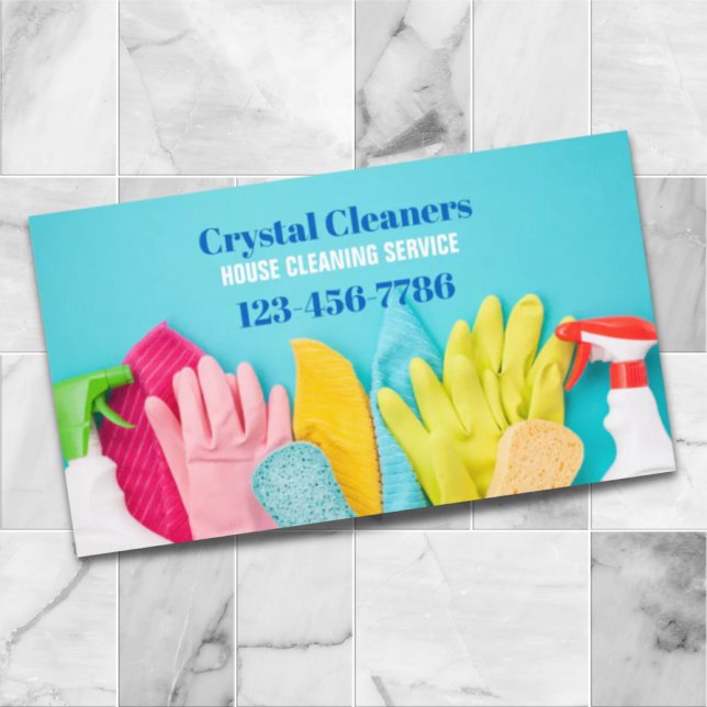 Tarjeta De Visita Servicios modernos de ayuda a domicilio (Modern Maid Services Housekeeping Housekeeper Business Card)