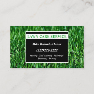 Tarjeta De Visita Servicios Modernos de Jardinería y Cuidado de Césp