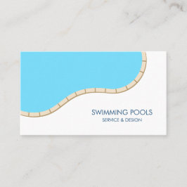 Tarjeta De Visita Servicios modernos de piscinas