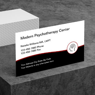Tarjeta De Visita Servicios modernos de psicoterapia