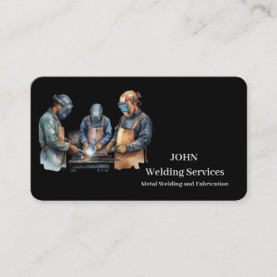 Tarjeta De Visita Servicios Modernos de Soldadura Profesional - Sold