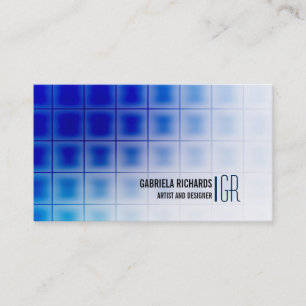 Tarjeta De Visita Servicios modernos y profesionales azules