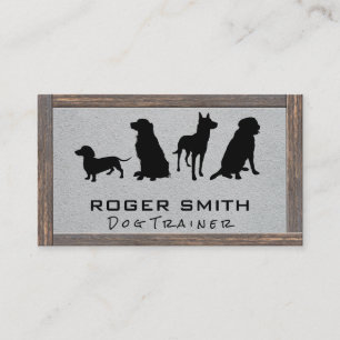 Tarjeta De Visita Servicios para animales   Formación de perros   Ma