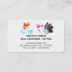 Tarjeta De Visita Servicios para Mascotas Herramientas de Groomer