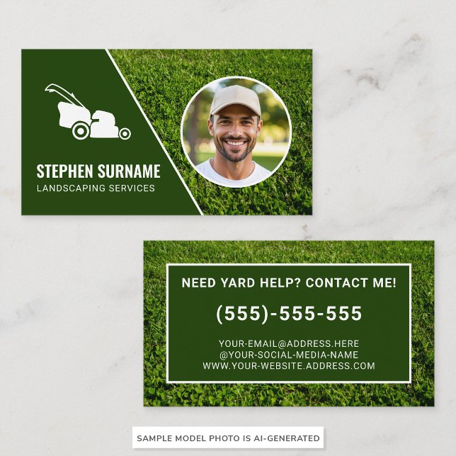 Tarjeta De Visita Servicios Personalizados de Paisajismo Fotográfico (Subido por el creador)