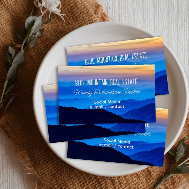 Tarjeta De Visita Servicios profesionales de Blue Mountain View (Subido por el creador)