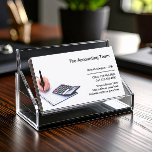 Tarjeta De Visita Servicios Profesionales de Contabilidad Corporativ