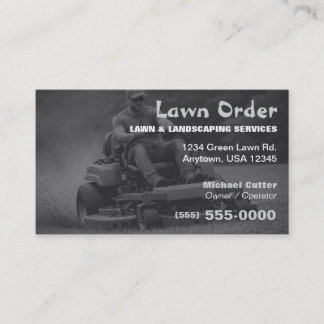Tarjeta De Visita Servicios Profesionales de Jardinería y Paisajismo