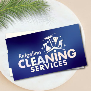 Tarjeta De Visita Servicios Profesionales de Limpieza de Casas