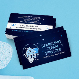 Tarjeta De Visita Servicios Profesionales de Limpieza de Casas