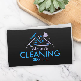 Tarjeta De Visita Servicios Profesionales de Limpieza de Casas