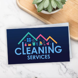 Tarjeta De Visita Servicios profesionales de limpieza de casas