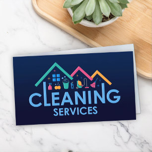 Tarjeta De Visita Servicios profesionales de limpieza de casas