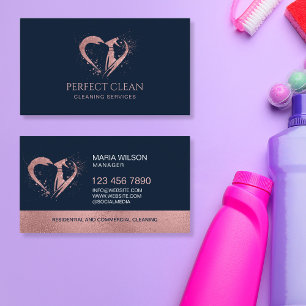 Tarjeta De Visita Servicios Profesionales de Limpieza de Casas Masiv