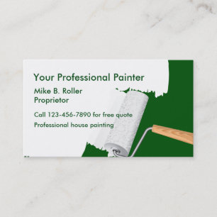 Tarjeta De Visita Servicios Profesionales de Pintor