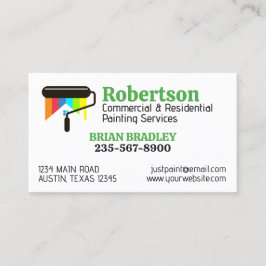 Tarjeta De Visita Servicios Profesionales de Pintura