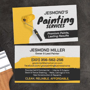 Tarjeta De Visita Servicios Profesionales de Pintura - Pintor de Cas