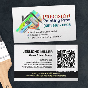 Tarjeta De Visita Servicios Profesionales de Pintura - Pintor de Cas