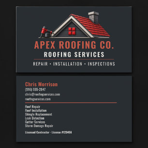 Tarjeta De Visita Servicios Profesionales de Techado