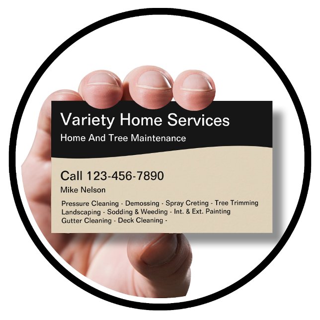 Tarjeta De Visita Servicios Profesionales para el Hogar (Subido por el creador)