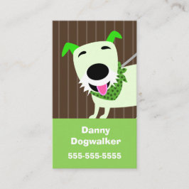 Tarjeta De Visita Servicios que caminan del perro