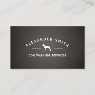 Tarjeta De Visita Servicios que caminan del perro