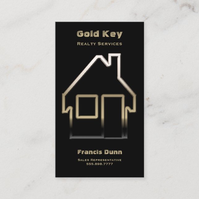 Tarjeta De Visita Servicios Realty Real Estate Agent