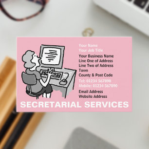 Tarjeta De Visita Servicios Secretariales