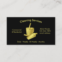 Servicios sencillos de limpieza de casas: negro y